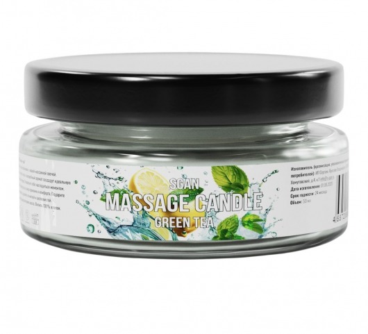 Массажная свеча «Зелёный чай» - 50 мл. - SGAN - купить с доставкой в Стерлитамаке