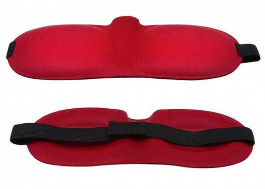 Красная глухая маска на резинке - Sitabella - купить с доставкой в Стерлитамаке