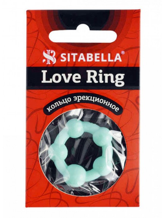 Цветное эрекционное кольцо с 5 бусинами Love Ring - Sitabella - в Стерлитамаке купить с доставкой