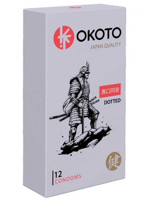 Точечные презервативы OKOTO Dotted - 12 шт. - Sitabella - купить с доставкой в Стерлитамаке
