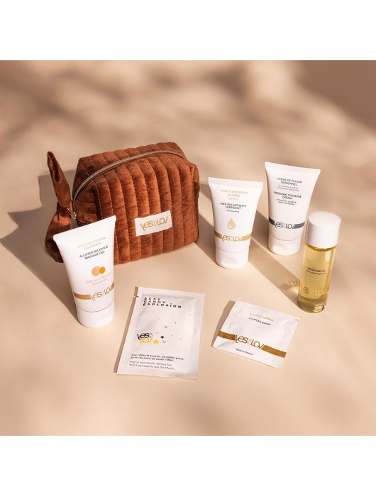 Набор YESforLOV La Trousse Enchantée в коричневой косметичке - YESforLOV - купить с доставкой в Стерлитамаке