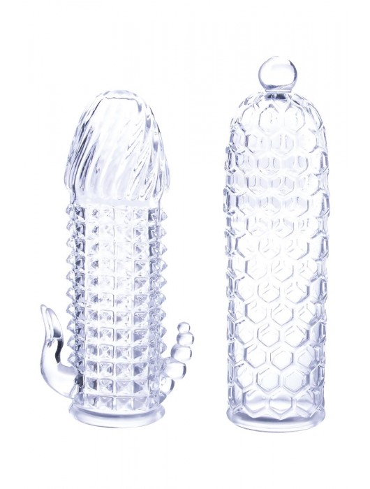 Набор из 2 прозрачных насадок на член Seductive Tickler Sleeves Set - NMC - в Стерлитамаке купить с доставкой