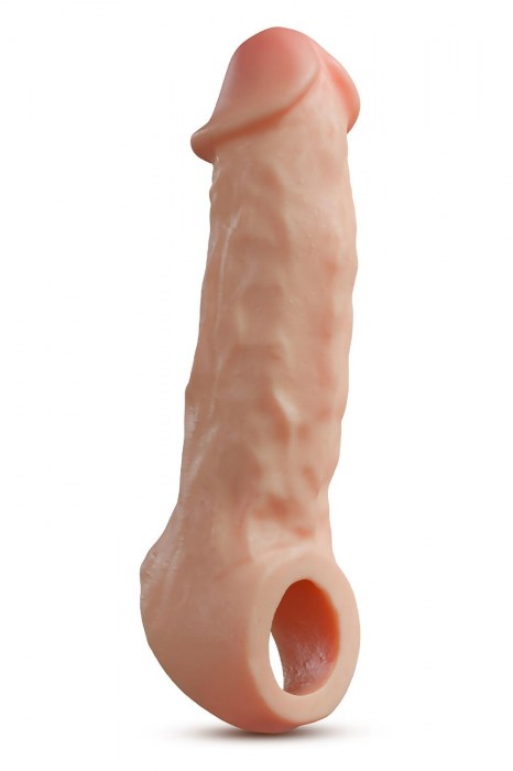 Телесная насадка-удлинитель Intrepid 9.25 Inch Realistic Penis Extender Sleeve - 23,5 см. - Blush Novelties - в Стерлитамаке купить с доставкой