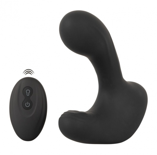Черная анальная вибропробка с функцией расширения RC Butt Plug with 3 functions - Orion - в Стерлитамаке купить с доставкой