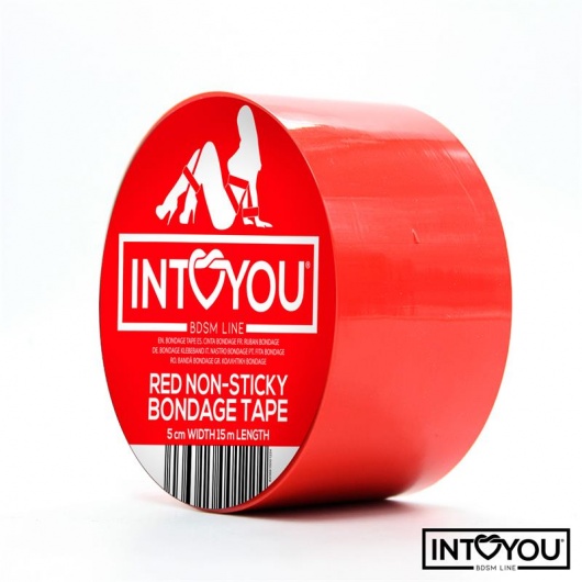 Красный скотч для фиксации Non-Sticky Bondage Tape - 15 м. - Intoyou - купить с доставкой в Стерлитамаке