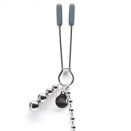 Зажимы для сосков на нитке бусин At My Mercy Chained Nipple Clamps - Fifty Shades of Grey - купить с доставкой в Стерлитамаке