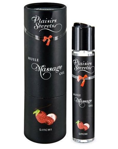 Массажное масло с ароматом личи Huile de Massage Gourmande Litchi - 59 мл. - Plaisir Secret - купить с доставкой в Стерлитамаке