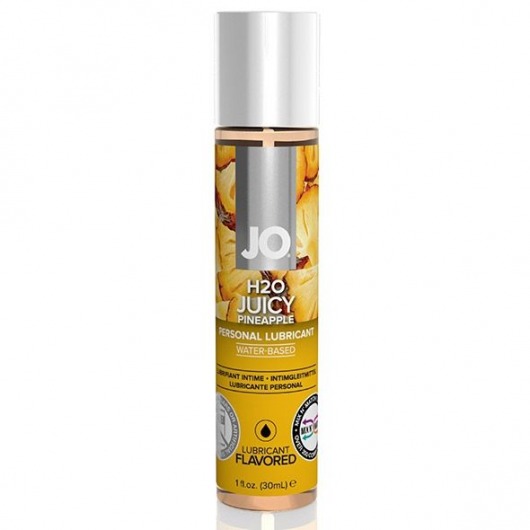 Смазка с ароматом ананаса JO Flavored Juicy Pineapple - 30 мл. - System JO - купить с доставкой в Стерлитамаке