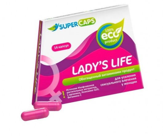 Возбуждающие капсулы Ladys Life - 14 капсул (0,35 гр.) - SuperCaps - купить с доставкой в Стерлитамаке