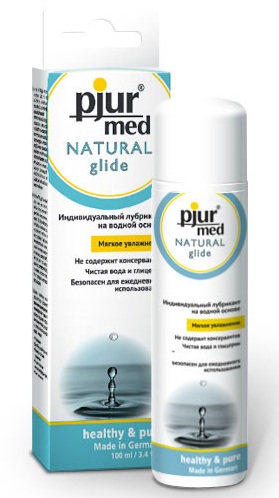 Нейтральный лубрикант на водной основе pjur MED Natural glide - 100 мл. - Pjur - купить с доставкой в Стерлитамаке