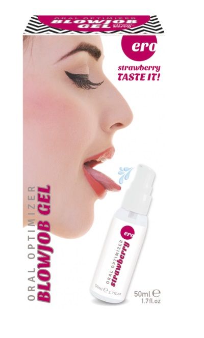 Увлажняющий гель для орального секса с ароматом клубники - 50 мл. - Ero - купить с доставкой в Стерлитамаке