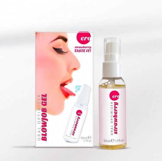 Увлажняющий гель для орального секса с ароматом клубники - 50 мл. - Ero - купить с доставкой в Стерлитамаке