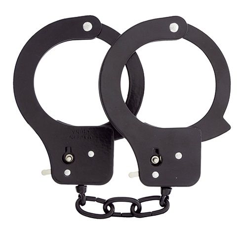 Чёрные наручники из листового металла BONDX METAL CUFFS BLACK - Dream Toys - купить с доставкой в Стерлитамаке