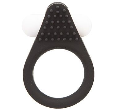 Чёрное эрекционное кольцо LIT-UP SILICONE STIMU RING 1 BLACK - Dream Toys - в Стерлитамаке купить с доставкой