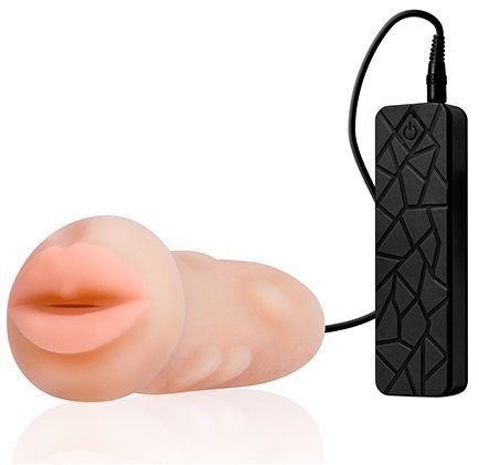 Мастурбатор-ротик с вибрацией REALSTUFF VIBRATING MASTURBATOR MOUTH - Dream Toys - в Стерлитамаке купить с доставкой