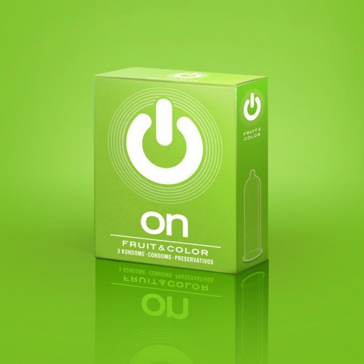 Цветные ароматизированные презервативы ON) Fruit   Color - 3 шт. - ON) - купить с доставкой в Стерлитамаке