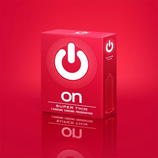 Супертонкие презервативы ON) Super Thin - 3 шт. - ON) - купить с доставкой в Стерлитамаке