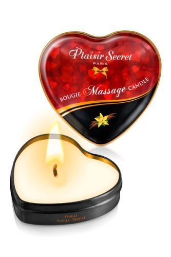 Массажная свеча с ароматом ванили Bougie Massage Candle - 35 мл. - Plaisir Secret - купить с доставкой в Стерлитамаке