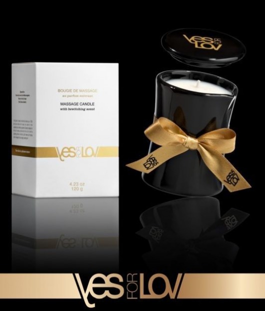 Массажная аромасвеча BEWITCHING MASSAGE CANDLE - 120 мл. - YESforLOV - купить с доставкой в Стерлитамаке
