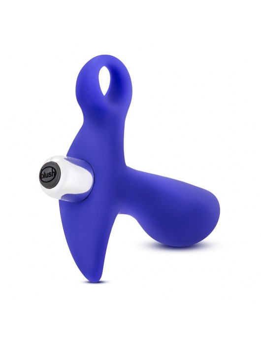 Синий стимулятор простаты с ручкой-кольцом Performance Prostimulator 02 - Blush Novelties - в Стерлитамаке купить с доставкой