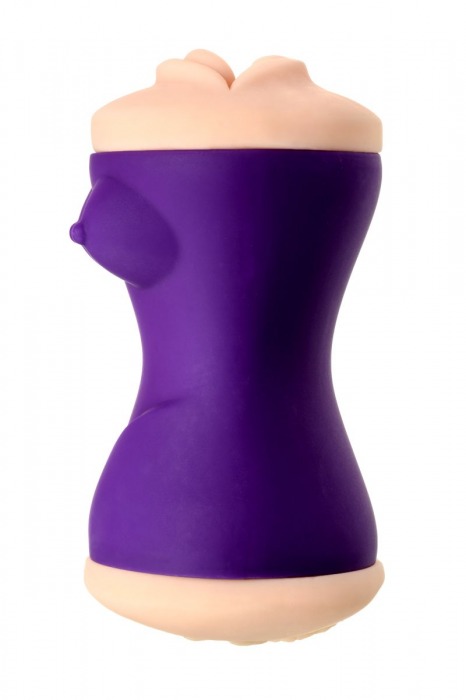 Двухсторонний мастурбатор JOS YARA в фиолетовой колбе - JOS - в Стерлитамаке купить с доставкой