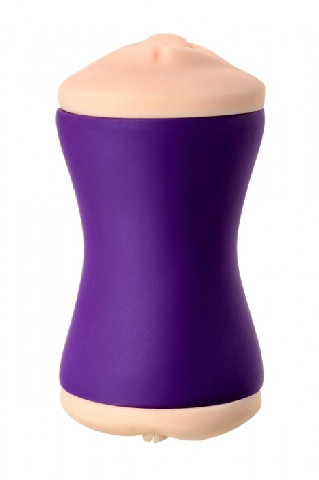 Двухсторонний мастурбатор JOS YARA в фиолетовой колбе - JOS - в Стерлитамаке купить с доставкой