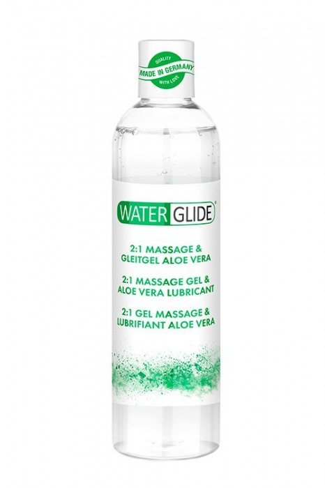 Гель-смазка 2-в-1 MASSAGE   LUBRICANT ALOE VERA - 300 мл. - Waterglide - купить с доставкой в Стерлитамаке