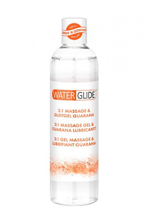 Гель-смазка 2-в-1 MASSAGE   LUBRICANT GUARANA - 300 мл. - Waterglide - купить с доставкой в Стерлитамаке