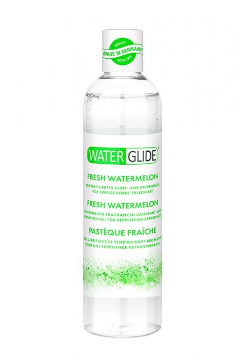 Лубрикант на водной основе с ароматом арбуза WATERGLIDE FRESH WATERMELON - 300 мл. - Waterglide - купить с доставкой в Стерлитамаке