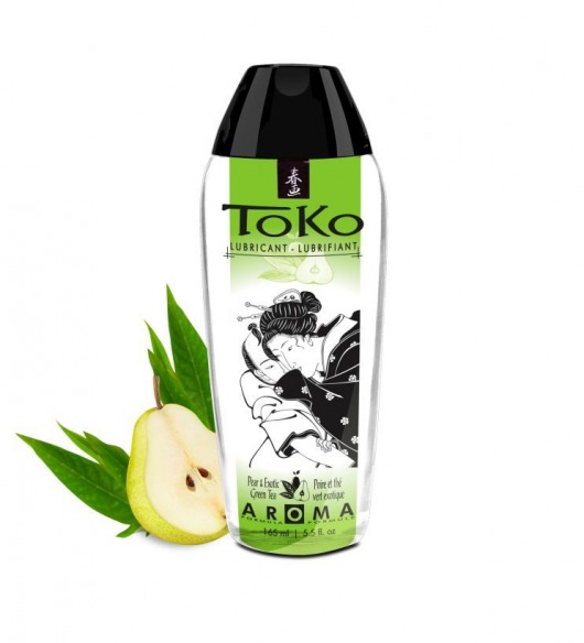 Интимный гель TOKO Pear   Exotic Green Tea с ароматом груши и зеленого чая - 165 мл. - Shunga - купить с доставкой в Стерлитамаке