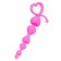 Розовая силиконовая анальная цепочка Sweety - 18,5 см. - ToyFa в Стерлитамаке Розовая силиконовая анальная цепочка Sweety - 18,5 см. - ToyFa