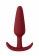 Красная анальная пробка для ношения Slim Butt Plug - 8,3 см. - Shots Media BV