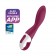 Малиновый вибромассажер для стимуляции G-точки Heated Thrill - 20,6 см. - Satisfyer купить в Стерлитамаке с доставкой в Orgasmix.ru Малиновый вибромассажер для стимуляции G-точки Heated Thrill - 20,6 см. - Satisfyer