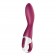 Малиновый вибромассажер для стимуляции G-точки Heated Thrill - 20,6 см. - Satisfyer купить в Стерлитамаке с доставкой в Orgasmix.ru Малиновый вибромассажер для стимуляции G-точки Heated Thrill - 20,6 см. - Satisfyer