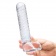 Прозрачный фаллоимитатор 8  Realistic Ribbed Glass Dildo - 20,3 см. - Glas
