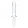 Стеклянный фаллоимитатор с рукоятью 11’’ Girthy Cock Double Ended With Handle - 28 см. - Glas