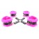 Набор фиксаторов краб с розовым мехом BDSM Light - БДСМ Арсенал - купить с доставкой в Стерлитамаке