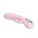 Нежно-розовый вибратор Nicola с вакуумной клиторальной стимуляцией - 24 см. - Baile