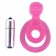 Розовая вибронасадка со стимулятор клитора   Язычок - Toyfa Basic - в Стерлитамаке купить с доставкой