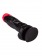 Чёрный фаллоимитатор с красной головкой - 20 см. - LOVETOY (А-Полимер) купить с доставкой в интернет-магазине Orgasmix в Стерлитамаке Чёрный фаллоимитатор с красной головкой - 20 см. - LOVETOY (А-Полимер)