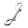 Серебристый двухсторонний карабин TOYFA Metal - ToyFa - купить с доставкой в Стерлитамаке